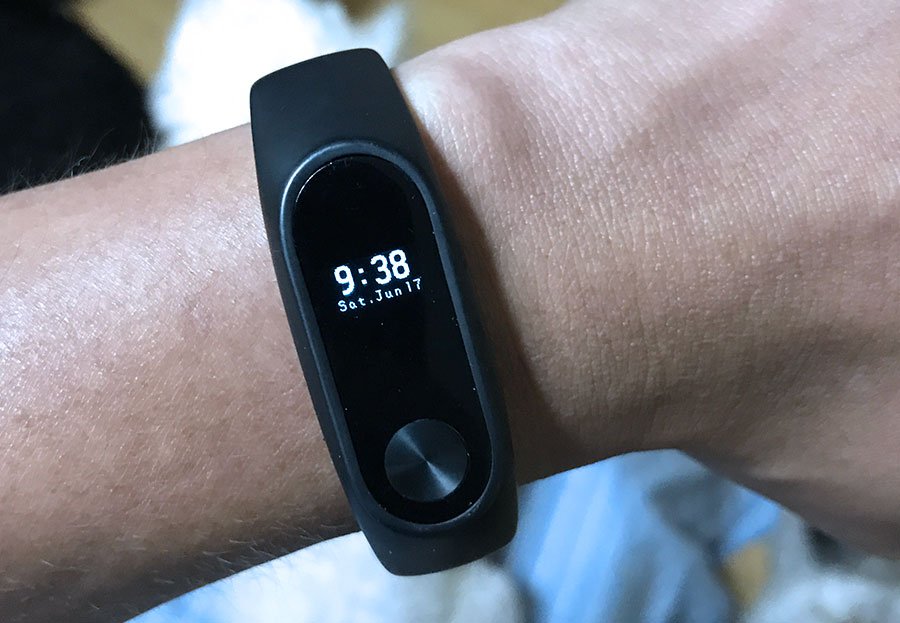 Xiaomi Mi Band 2 in my wrist