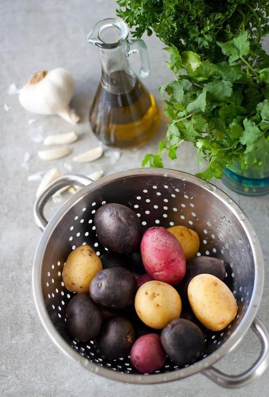 3 Cilantro Chimichurri and Garlic Roasted Potatoes