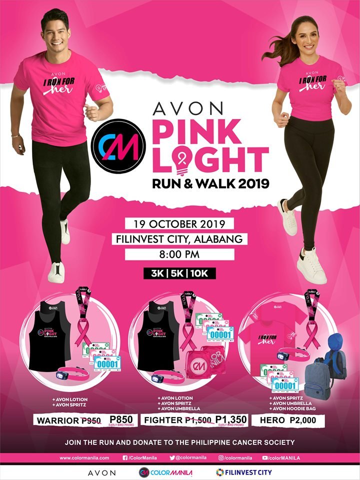 Avon Pink Light Run Walk 2019 Poster