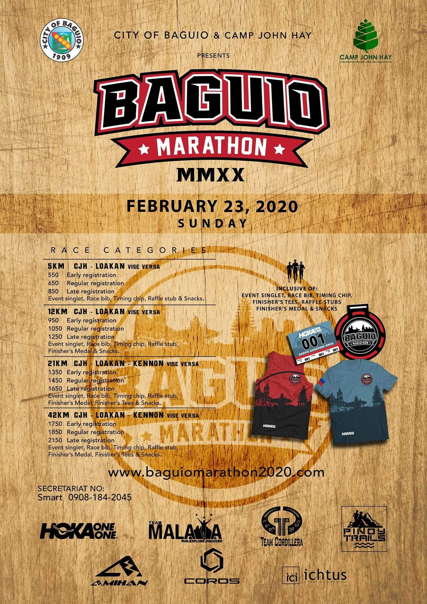Baguio Marathon 2020 poster