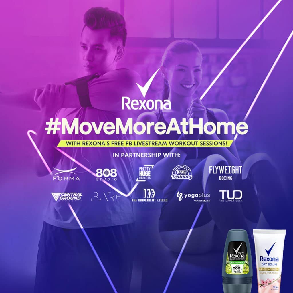 Rexona MoveMoreAtHome Key Visual