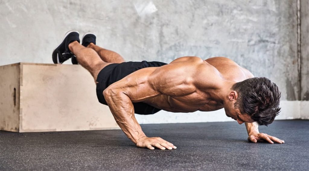 elevated pushups