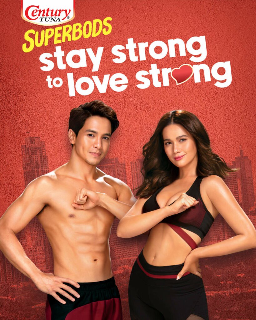 Century Tuna Bea Alonzo Alden Richards banner this years Century Tuna Superbods Photo1