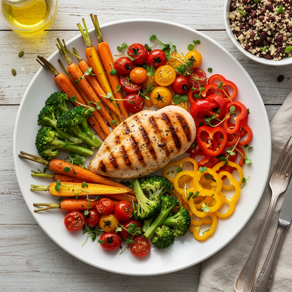 A family playing and staying active outdoors.