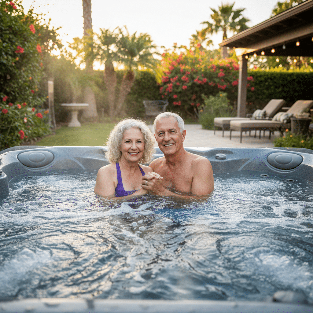 A woman drinking water after a wellness session, emphasizing the importance of hydration with heat therapy.
