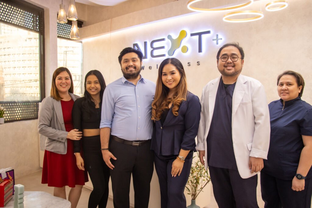 NEXT+ Wellness team Sara, Jhecel, Mon, Angela, Mon and Cess