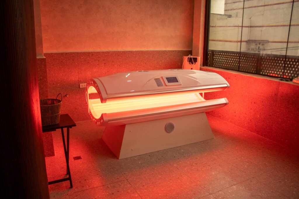 Treatment room with cell activation suite lit up